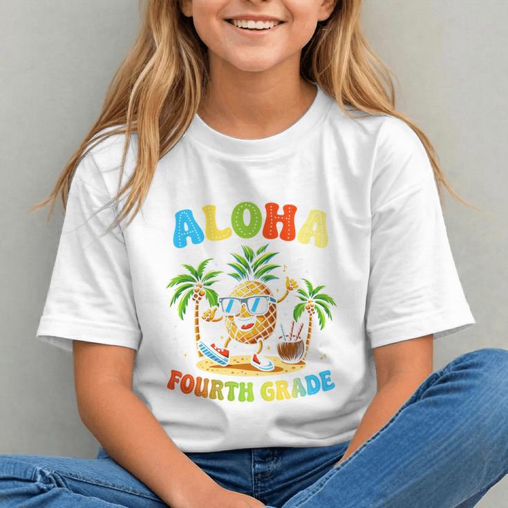Aloha 4th Grade! Tropical Beach Back to School Youth T-shirt Aloha 4th Grade! Tropical Beach Back to School Youth T-shirt