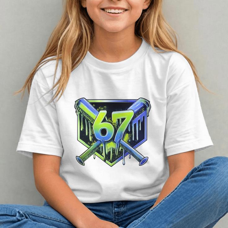 Awesome 67 Baseball Drip Effect Baseball 6-7 Meme Graphic Premium Tri-Blend Graphic Youth Awesome 67 Baseball Drip Effect Baseball 6-7 Meme Graphic Premium Tri-Blend Graphic Youth