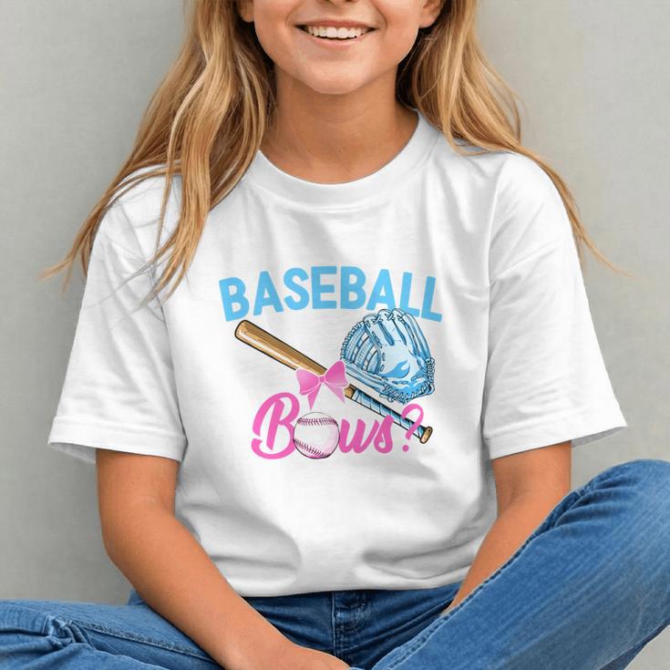 Baseball Or Bows Brother Loves You Gender Reveal Boy Or Girl Graphic Youth Baseball Or Bows Brother Loves You Gender Reveal Boy Or Girl Graphic Youth