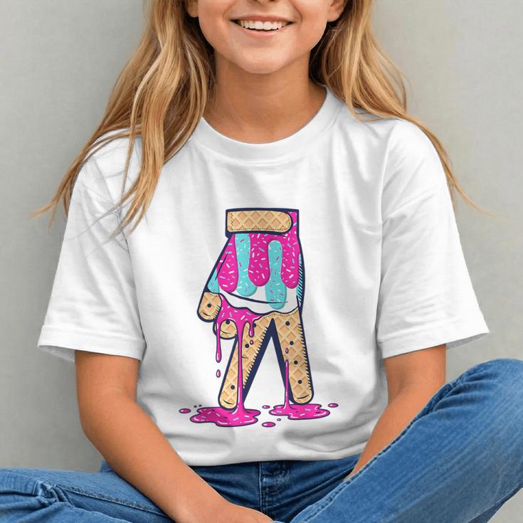 Baseball Ice Cream Drip Boys Glove Sprinkles Baseball Lover Graphic Youth Baseball Ice Cream Drip Boys Glove Sprinkles Baseball Lover Graphic Youth