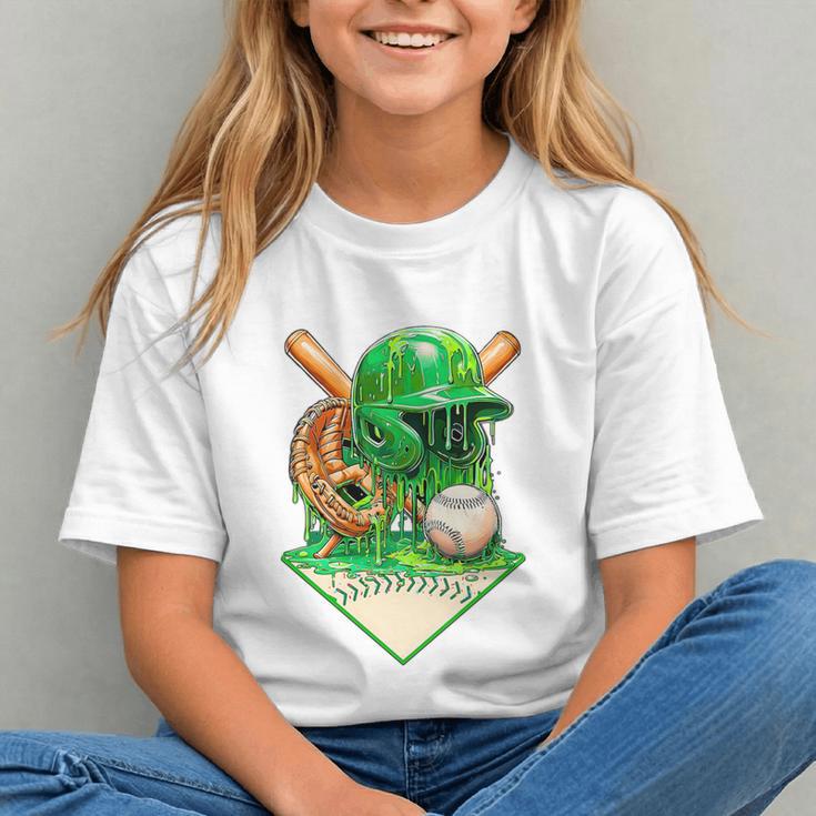 Baseball Life Style Ice Cream Drip Green Premium Tri-Blend Graphic Youth Baseball Life Style Ice Cream Drip Green Premium Tri-Blend Graphic Youth