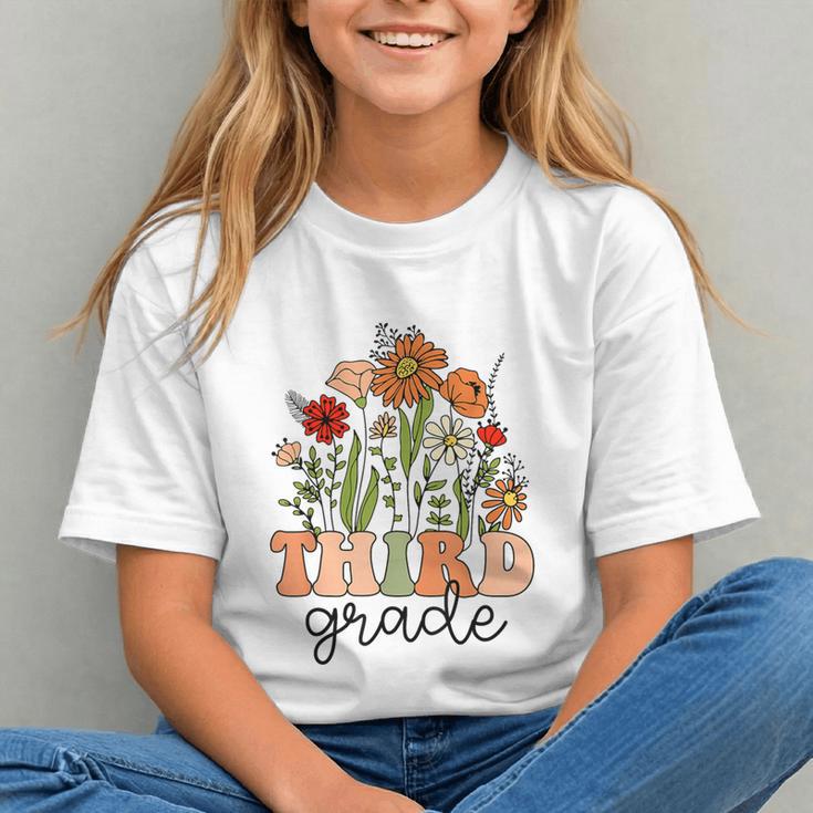 Blooming into 3rd Grade! Wildflower Back to School Youth T-shirt Blooming into 3rd Grade! Wildflower Back to School Youth T-shirt