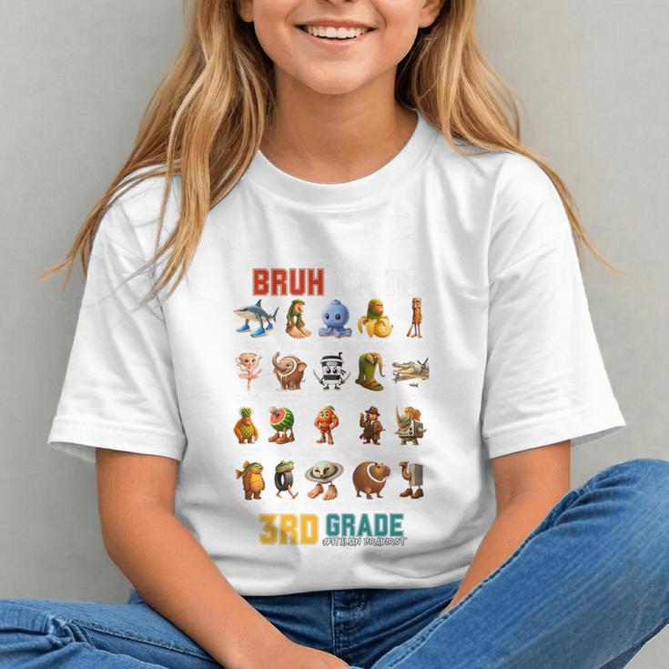 Bruh I’m In 3rd Grade Back To School Italian Brainrot Premium Tri-Blend Graphic Youth