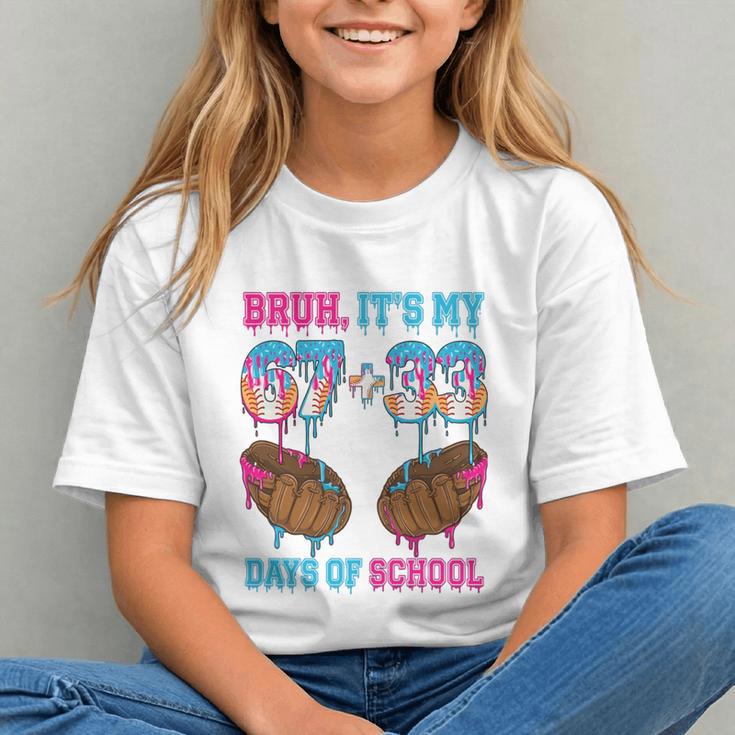 Bruh Its My 67 33 Day Of School Baseball Boys Kids 100th Day Graphic Youth Bruh Its My 67 33 Day Of School Baseball Boys Kids 100th Day Graphic Youth