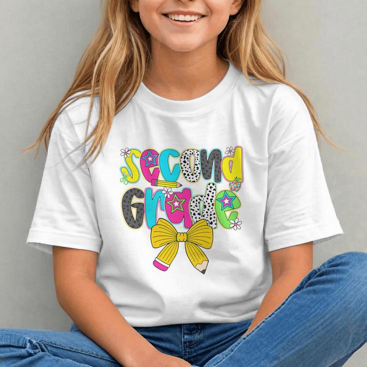 Charming Coquette Bow 2nd Grade Back to School Youth T-shirt Charming Coquette Bow 2nd Grade Back to School Youth T-shirt