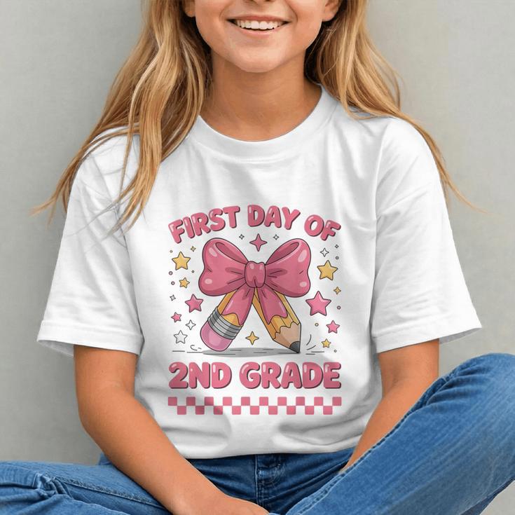 Charming Coquette Bow Second Grade Back to School Youth T-shirt