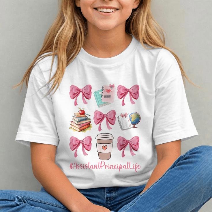 Charming Coquette Bows Assistant Principal Back to School Youth T-shirt Charming Coquette Bows Assistant Principal Back to School Youth T-shirt