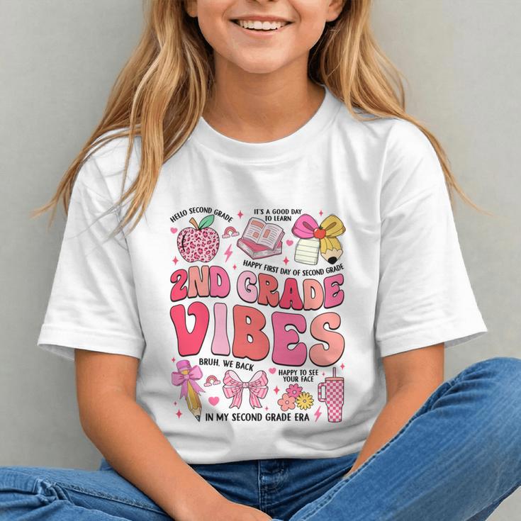Charming Pink Bow 2nd Grade Back to School Youth T-Shirt Charming Pink Bow 2nd Grade Back to School Youth T-Shirt