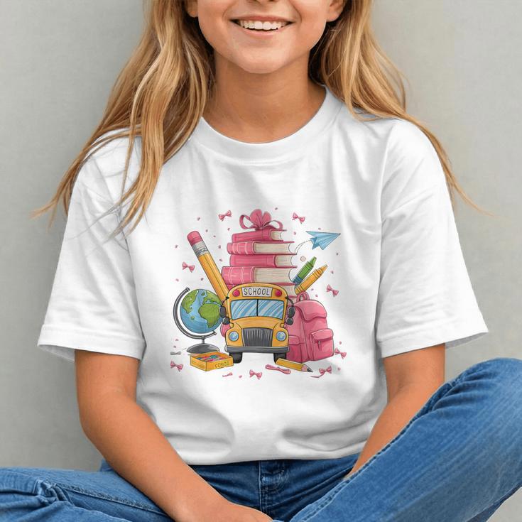Charming Pink Bows Coquette Back to School Youth T-shirt Charming Pink Bows Coquette Back to School Youth T-shirt