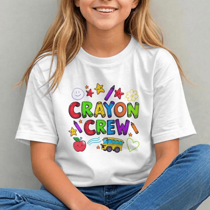 Coloring the Classroom Crayon Crew Back to School Youth T-Shirt