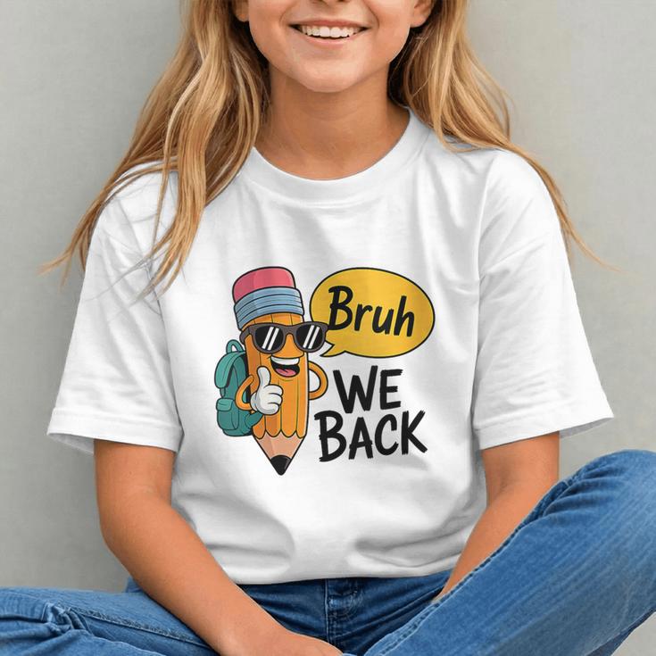 Cool Cartoon Pencil Saying Bruh Back To School Graphic Youth Cool Cartoon Pencil Saying Bruh Back To School Graphic Youth