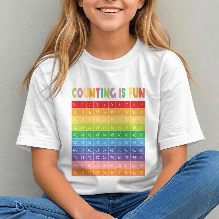 Count to 100 with Joy! Back to School Counting Youth T-Shirt Count to 100 with Joy! Back to School Counting Youth T-Shirt