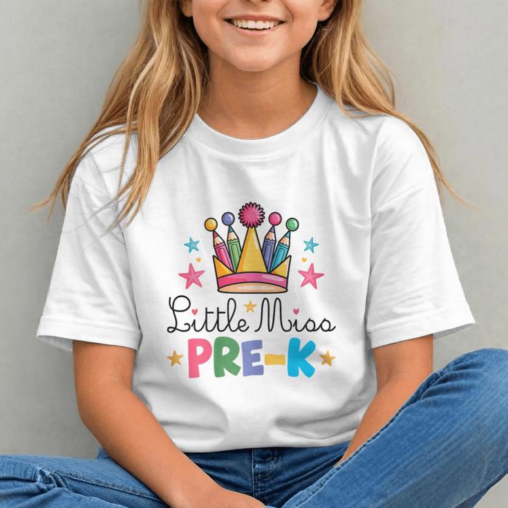 Crowns and Pencils: Cute Miss Pre-K Back to School Youth T-shirt Crowns and Pencils: Cute Miss Pre-K Back to School Youth T-shirt
