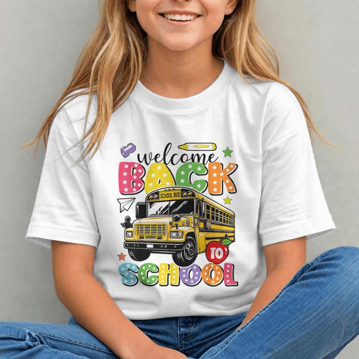 Cruising into Day One! Back to School Bus Youth T-Shirt
