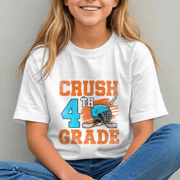 Crush 4th Grade Hockey Back to School Youth T-shirt Crush 4th Grade Hockey Back to School Youth T-shirt