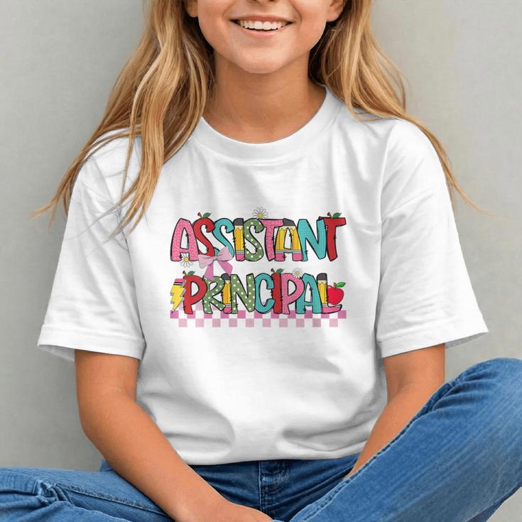 Cute Coquette Bow Assistant Principal Back to School Youth T-shirt Cute Coquette Bow Assistant Principal Back to School Youth T-shirt