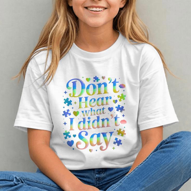 Don’t Hear What I Didn’t Say Autism Awareness Valentine Raglan Baseball Tee Graphic Youth Don’t Hear What I Didn’t Say Autism Awareness Valentine Raglan Baseball Tee Graphic Youth