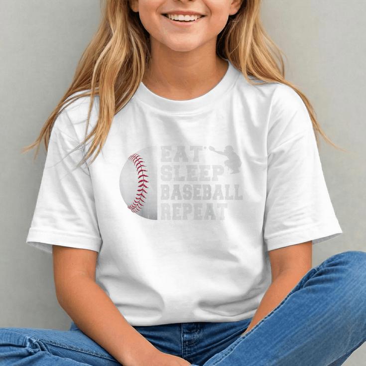 Eat Sleep Baseball Repeat Catcher Boys Youth Men Graphic Youth Eat Sleep Baseball Repeat Catcher Boys Youth Men Graphic Youth