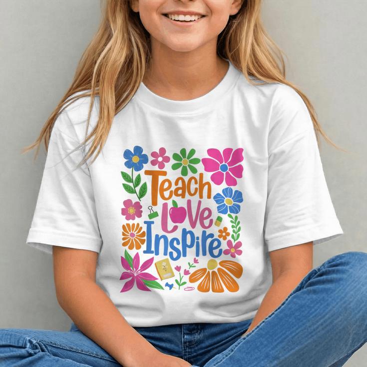Empower Minds Daily: Teach Love Inspire Back to School Youth T-Shirt Empower Minds Daily: Teach Love Inspire Back to School Youth T-Shirt