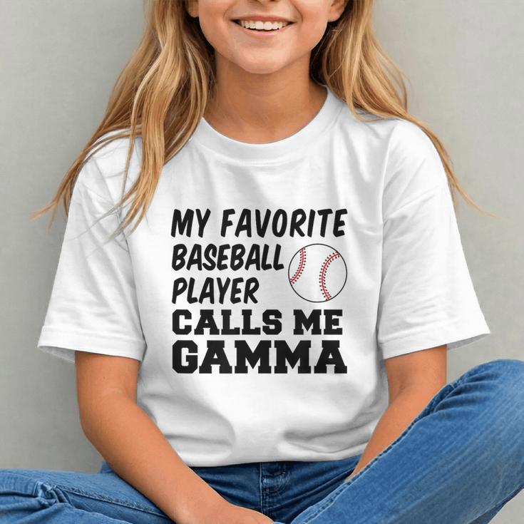 My Favorite Baseball Player Calls Me Gamma Graphic Youth My Favorite Baseball Player Calls Me Gamma Graphic Youth