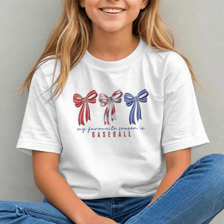 My Favorite Season Is Baseball Coquette Bow Game Day Mom Sis Graphic Youth My Favorite Season Is Baseball Coquette Bow Game Day Mom Sis Graphic Youth