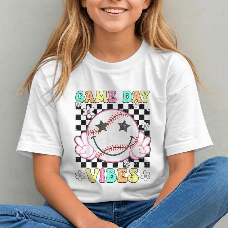 Game Day Vibes Softball Baseball Groovy Game Day Girls Women Graphic Youth Game Day Vibes Softball Baseball Groovy Game Day Girls Women Graphic Youth