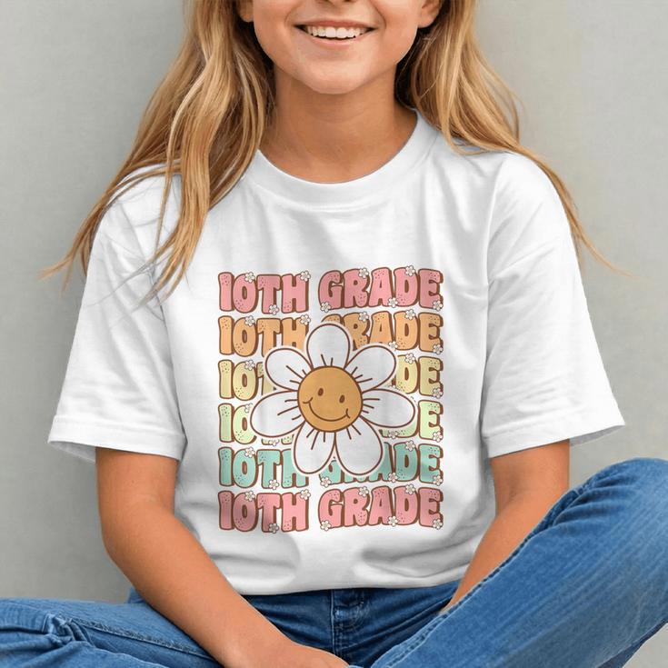 Groovy 10th Grade Vibes Back to School Youth T-Shirt Groovy 10th Grade Vibes Back to School Youth T-Shirt