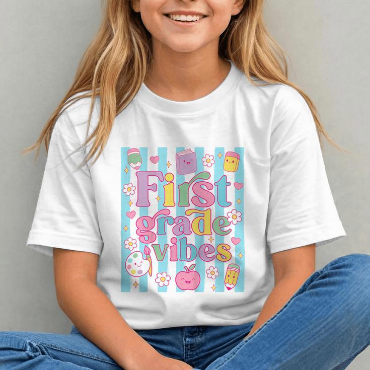 Groovy 1st Grade Vibes Back to School Youth T-Shirt Groovy 1st Grade Vibes Back to School Youth T-Shirt