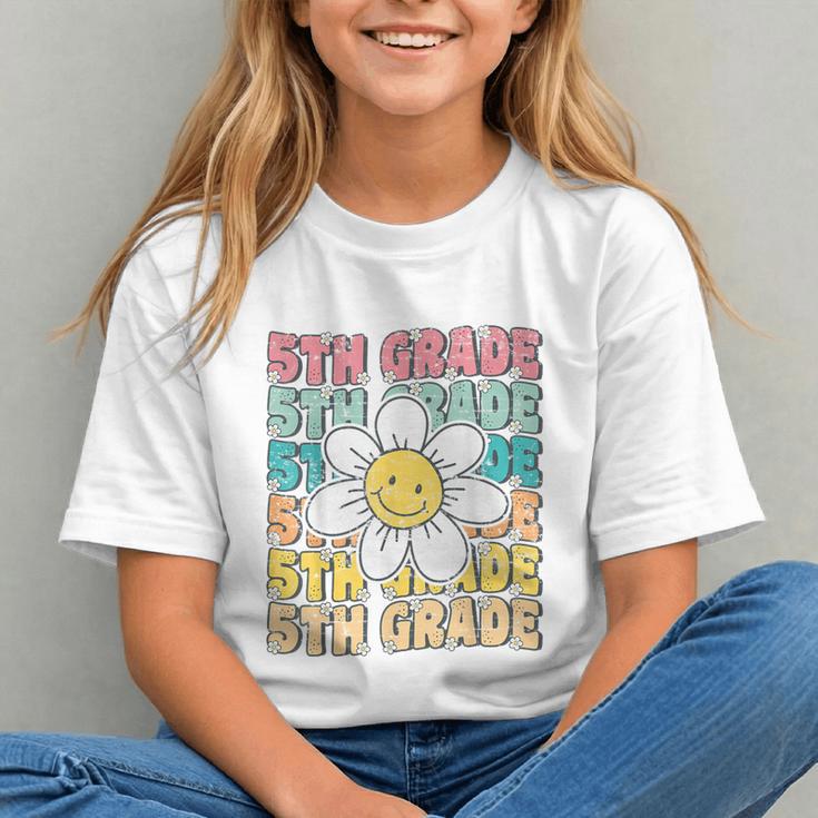 Groovy 5th Grade Vibes Back to School Youth T-Shirt