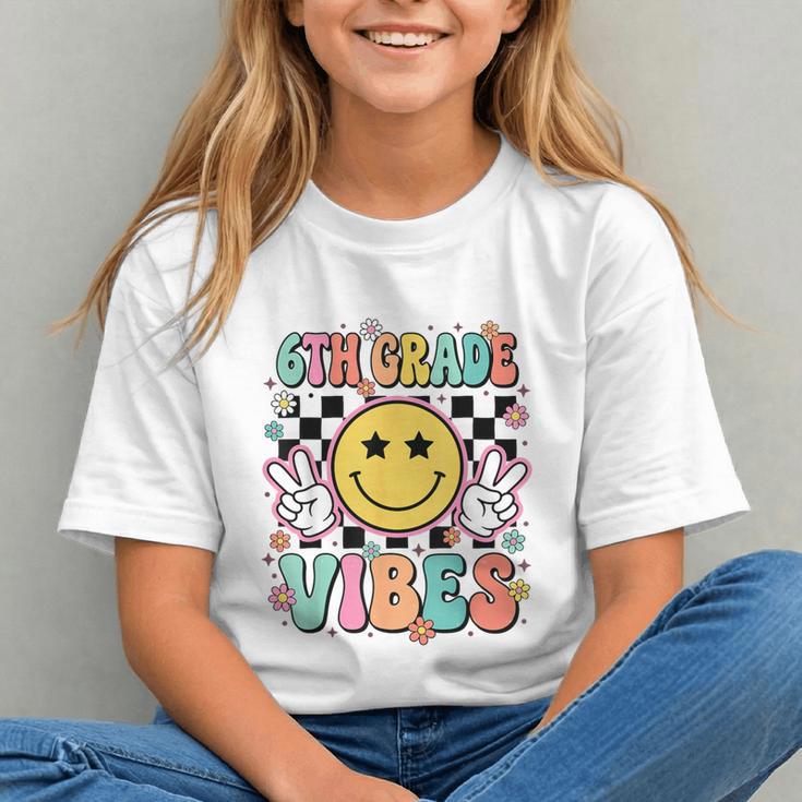 Groovy 6th Grade Vibes Back to School Youth T-Shirt Groovy 6th Grade Vibes Back to School Youth T-Shirt