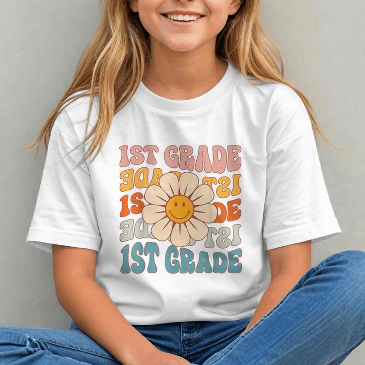 Groovy Daisy Vibes for 1st Grade Back to School Youth T-Shirt