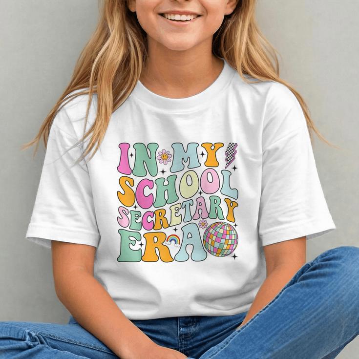 Groovy School Secretary Era Back to School Youth T-Shirt Groovy School Secretary Era Back to School Youth T-Shirt