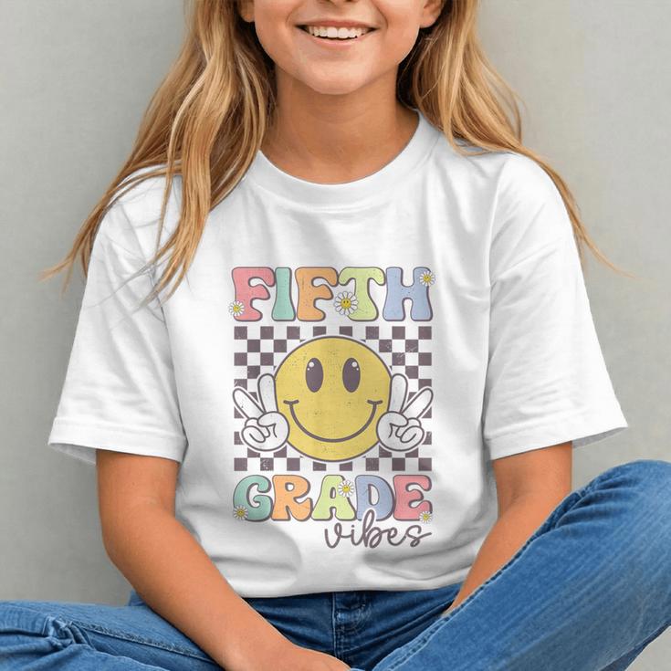 Groovy Smiley Face 5th Grade Team Back to School Youth T-Shirt Groovy Smiley Face 5th Grade Team Back to School Youth T-Shirt