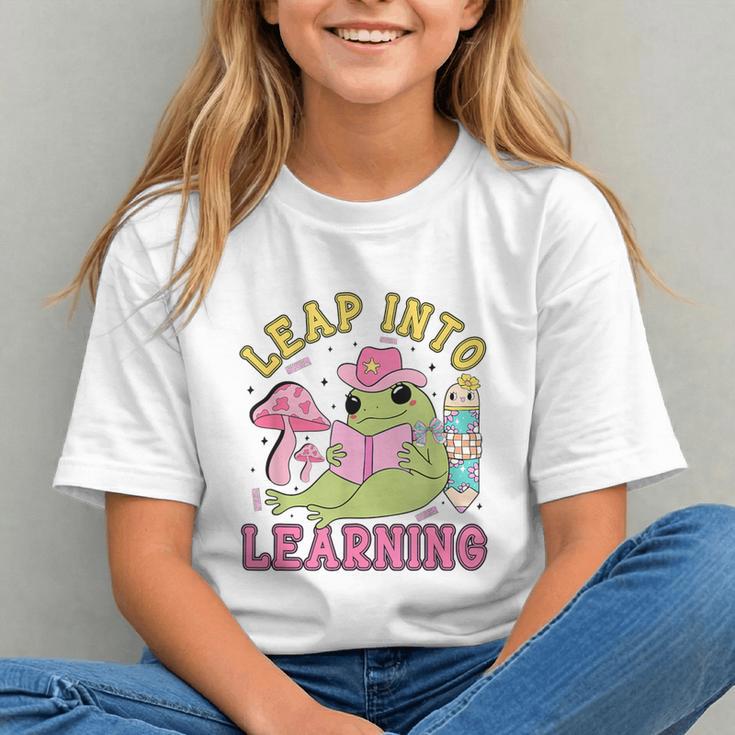 Hop into Class! Cute Kawaii Frog Back to School Youth T-Shirt