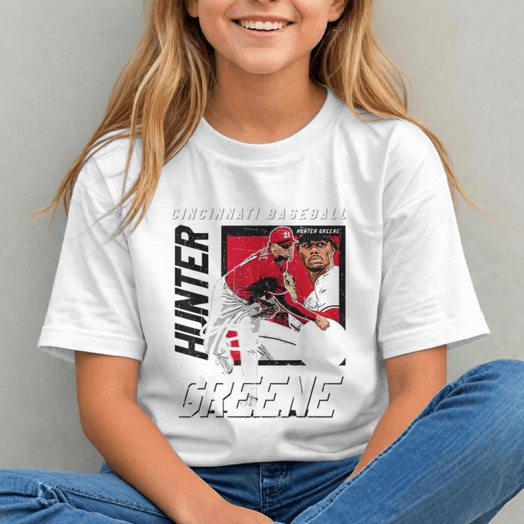 Hunter Greene Cincinnati MLB Baseball Players MLBHGR203M Graphic Youth Hunter Greene Cincinnati MLB Baseball Players MLBHGR203M Graphic Youth