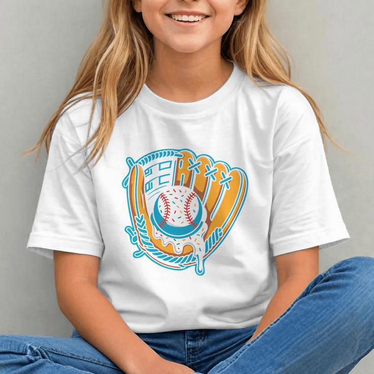 Ice Cream Baseball Mitt Drippy Scoop Baseball Sports Graphic Youth Ice Cream Baseball Mitt Drippy Scoop Baseball Sports Graphic Youth