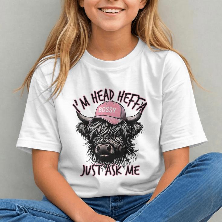 I'm Head Heffa Just Ask Me Bossy Highland Cow Baseball Cap Graphic Youth I'm Head Heffa Just Ask Me Bossy Highland Cow Baseball Cap Graphic Youth