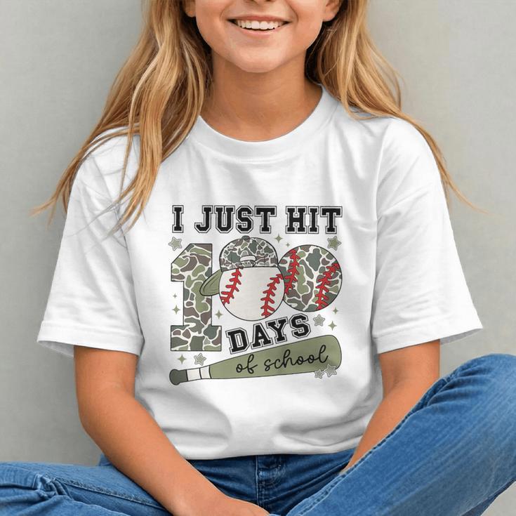 Kids I Just Hit 100 Days Boys 100 Days Of School Baseball Kids Graphic Youth Kids I Just Hit 100 Days Boys 100 Days Of School Baseball Kids Graphic Youth