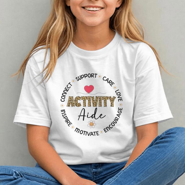 Leopard Activity Aide Squad Back to School Youth T-shirt