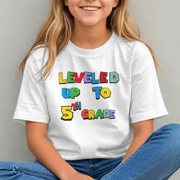 Leveled Up to 5th Grade! Gamer Back to School Youth T-shirt Leveled Up to 5th Grade! Gamer Back to School Youth T-shirt