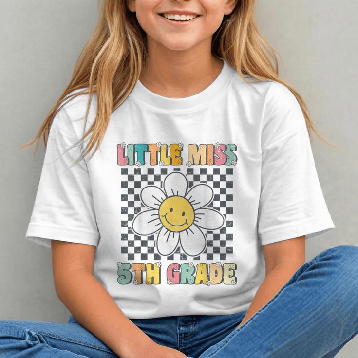 Little Miss 5th Grade Retro Groovy 5th Grade Back To School Graphic Youth