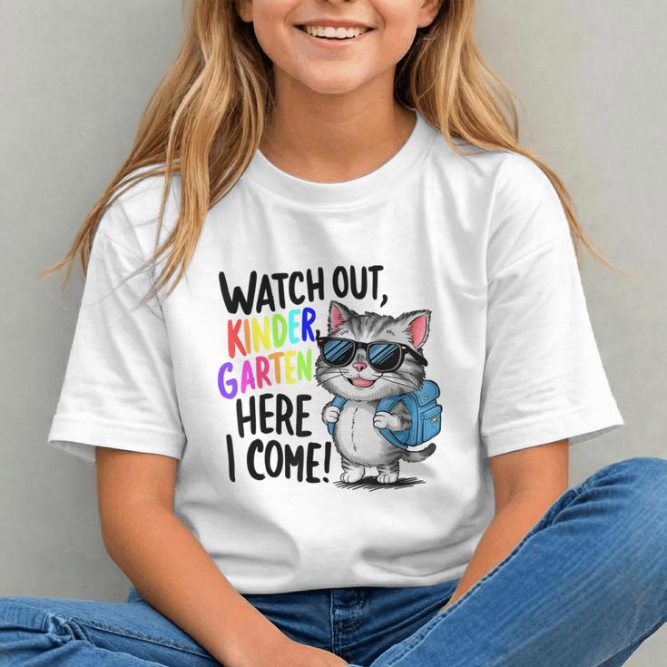 Pouncing into Kindergarten! Cute Cat Back to School Youth T-Shirt Pouncing into Kindergarten! Cute Cat Back to School Youth T-Shirt