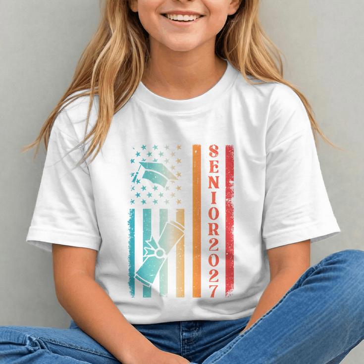 Proud USA Flag Class of 2027 Back to School Youth T-shirt Proud USA Flag Class of 2027 Back to School Youth T-shirt