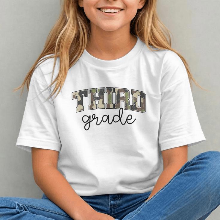 Retro Third Grade Old Camo Back To School Girl Boy 3rd Grade Graphic Youth Retro Third Grade Old Camo Back To School Girl Boy 3rd Grade Graphic Youth