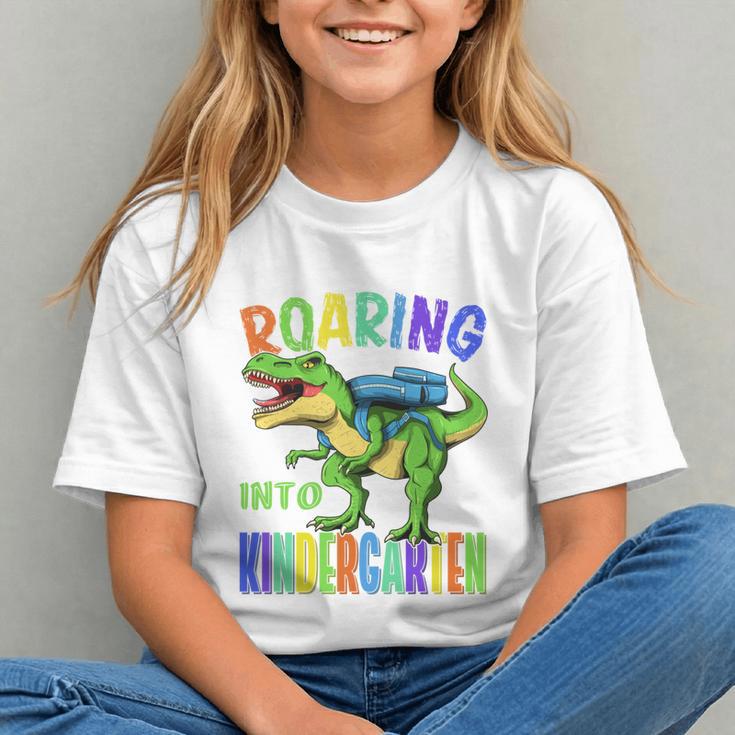 Roar into Kindergarten! Dino Back to School Youth T-Shirt Roar into Kindergarten! Dino Back to School Youth T-Shirt