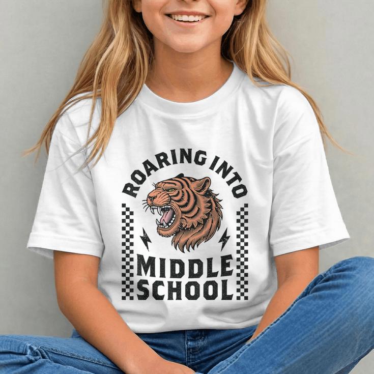 Roar into Middle School! Tiger Back to School Youth T-shirt Roar into Middle School! Tiger Back to School Youth T-shirt