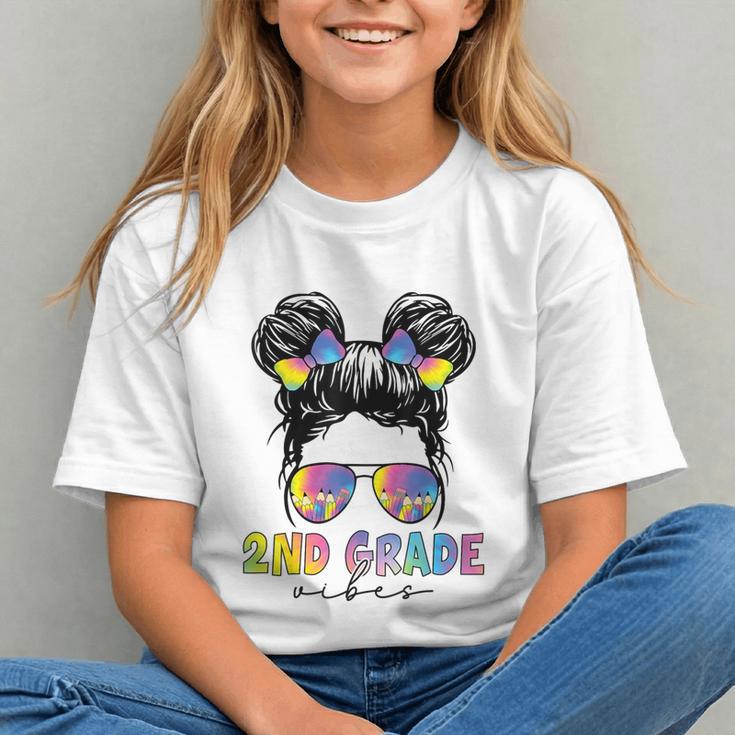 Rocking 2nd Grade! Messy Bun Back to School Youth T-shirt Rocking 2nd Grade! Messy Bun Back to School Youth T-shirt