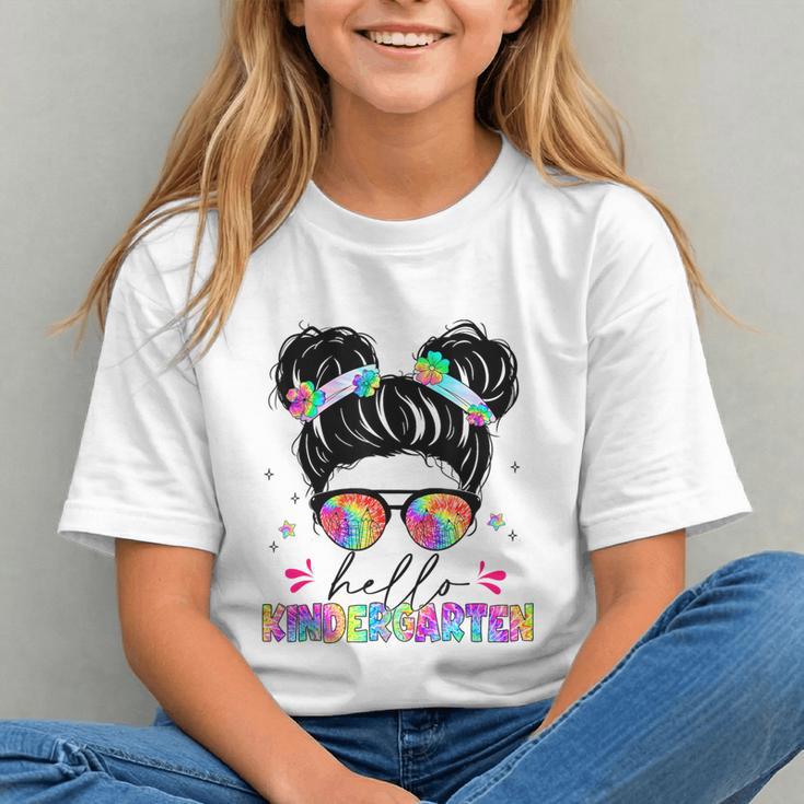 Rocking Kindergarten Vibes! Messy Bun Back to School Youth T-shirt Rocking Kindergarten Vibes! Messy Bun Back to School Youth T-shirt