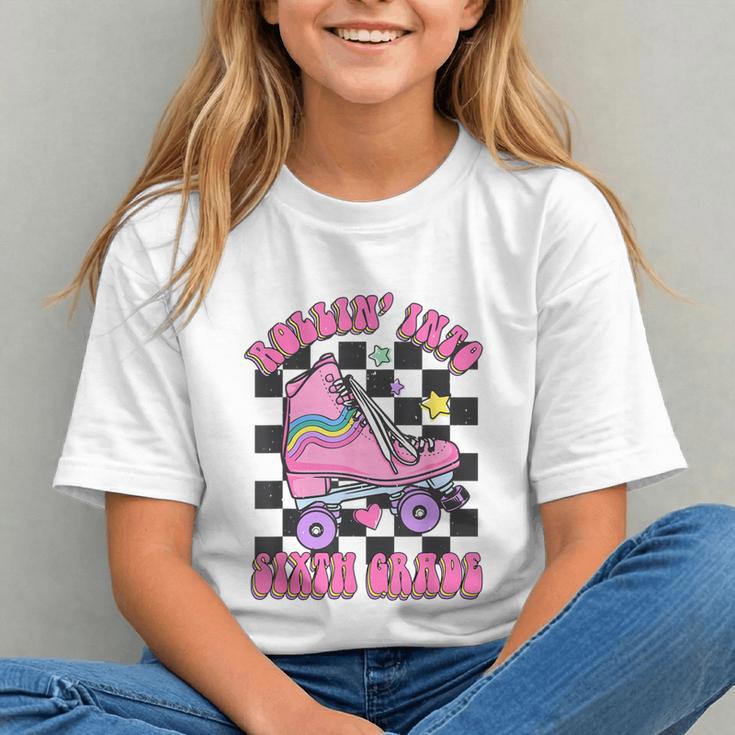 Roll Into 6th Grade! Skating Back to School Youth T-Shirt