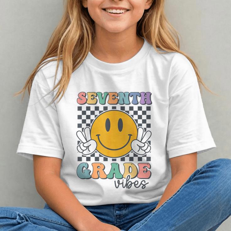 Seventh Grade Vibes Cute Smile Back To School 7th Grade Team Graphic Youth Seventh Grade Vibes Cute Smile Back To School 7th Grade Team Graphic Youth